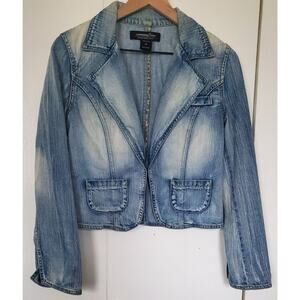 Vintage - London Jean Cropped Denim Blazer/Jacket from Victoria's Secret Size XS